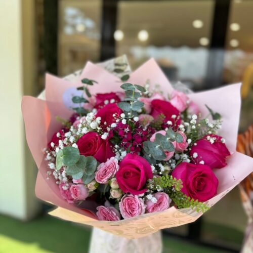 Rose intense et blush